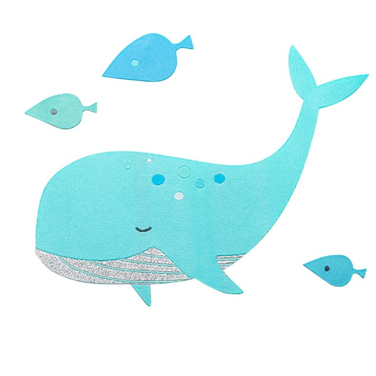 fabfabsticker Whale – Bügelsticker